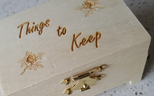 Wooden Keepsake and Trinket Boxes