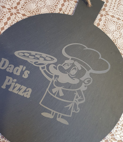 Dad's Slate Pizza Plate
