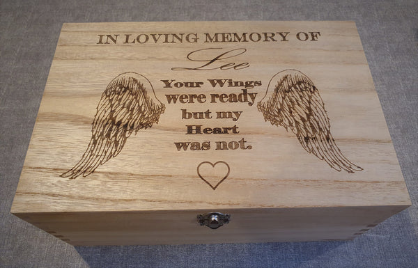 Family Keepsake boxes.
