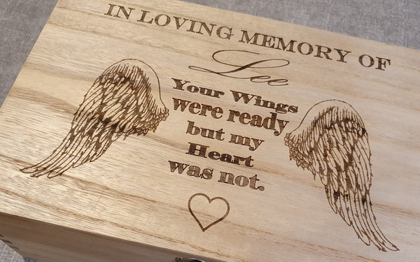 Family Keepsake boxes.