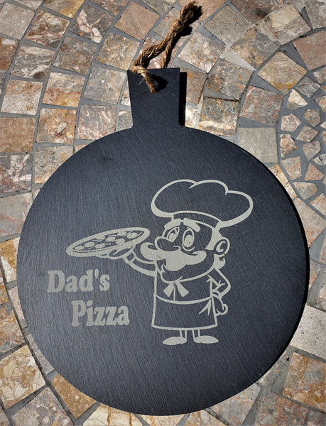 Dad's Slate Pizza Plate