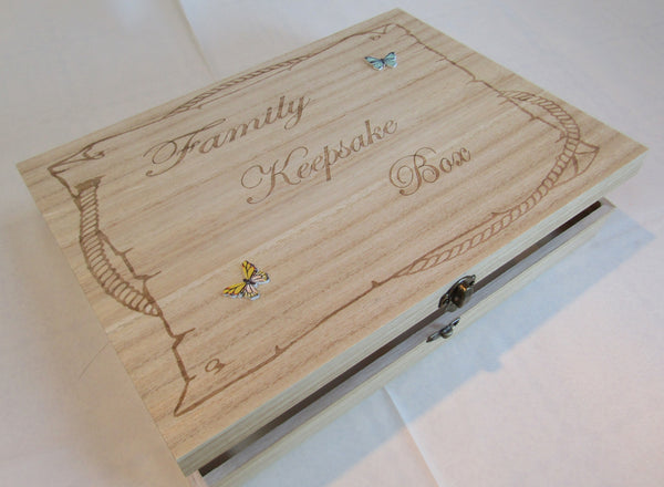 Family Keepsake boxes.