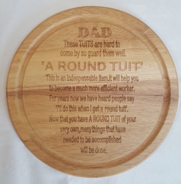 Personalised chopping board