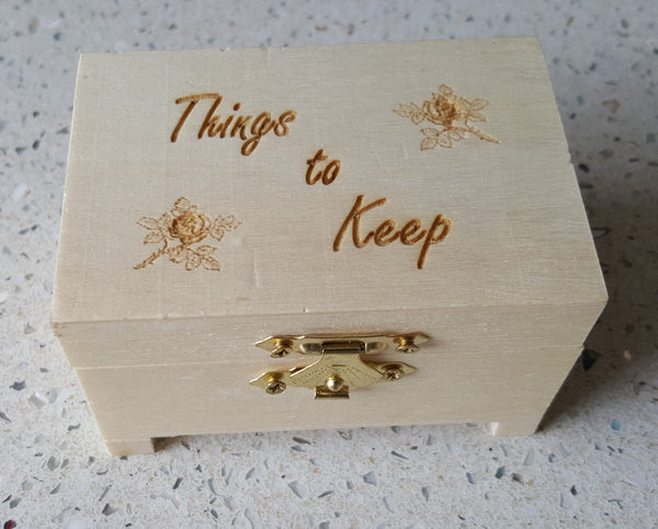 Wooden Keepsake and Trinket Boxes