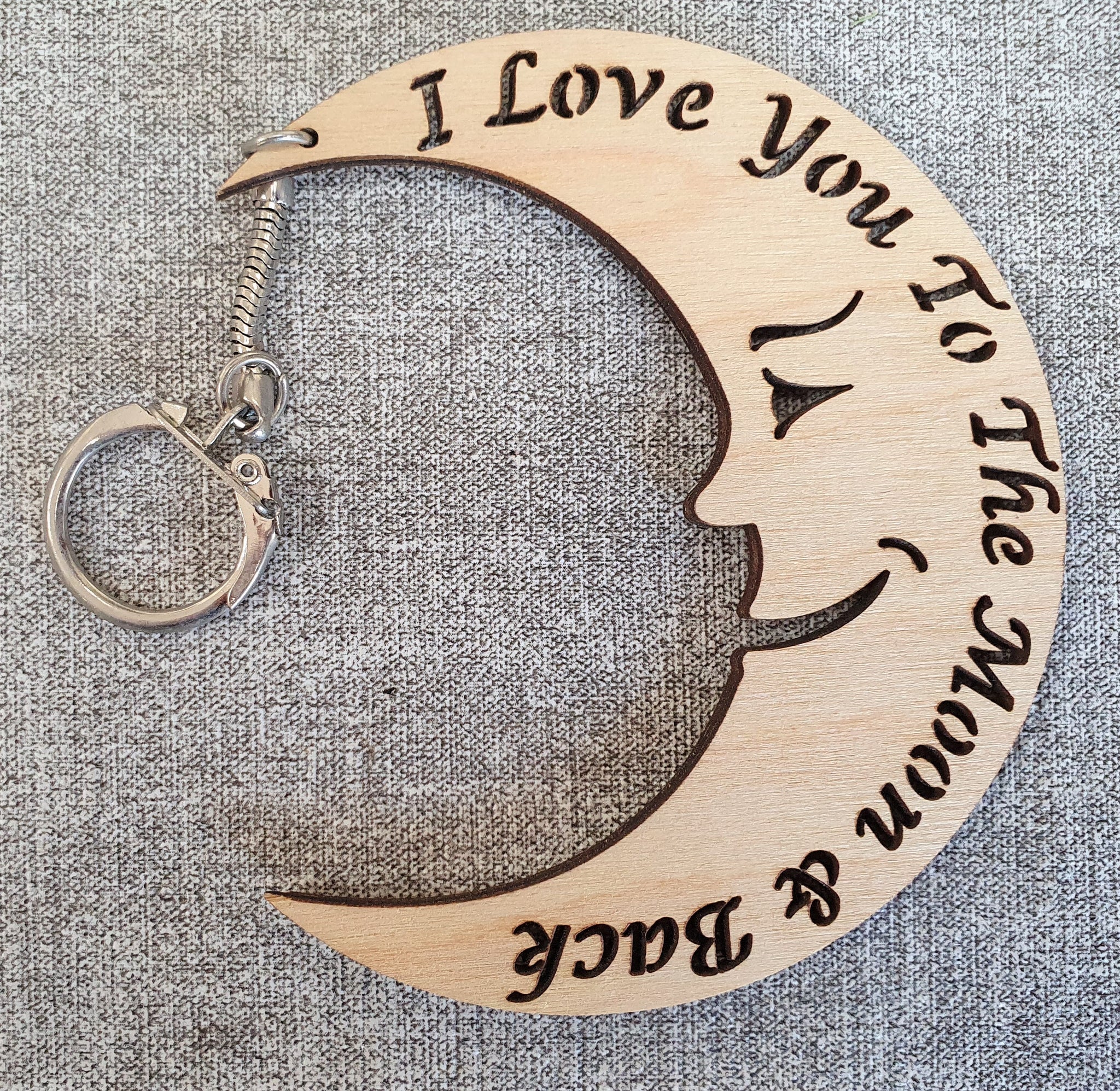 Keyrings - 'Love You to the Moon'