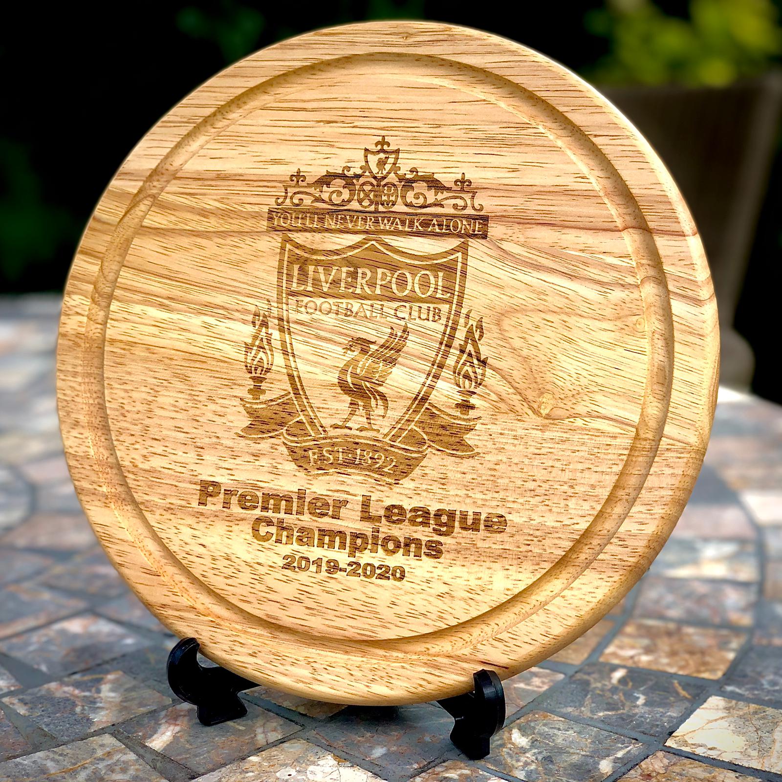 Liverpool Premiership Champions 2019-2020 Wooden Board